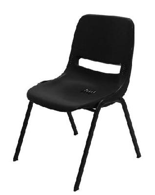 rl p100 stackable metal 4 leg visitor chair 