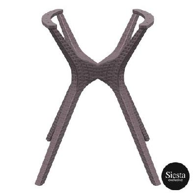 fl ibiza hospitality table legs800w x 7250h 580d / chocolate