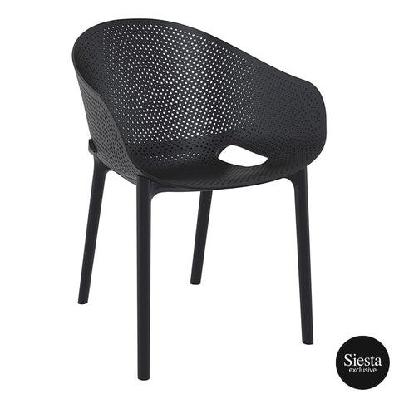 fl sky pro hospitality stacking outdoor dining chairblack