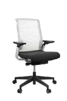 gp match medium high mesh back chair silver 