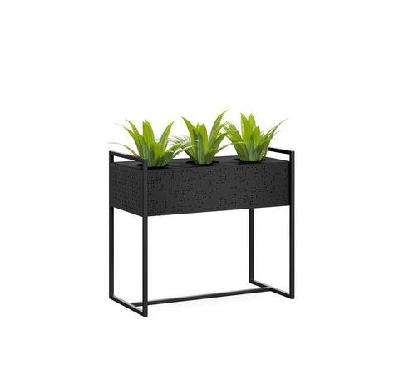 dd walkway metal perforated planter white perforated 
