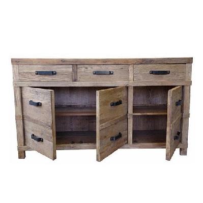recycled elm 3-drawer 3-door buffet 