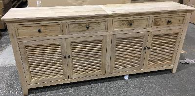 recycled elm timber 4 drawer & 4 door sideboard 