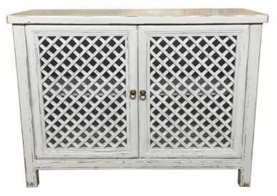 raffles recycled elm timber 2 door cabinet 