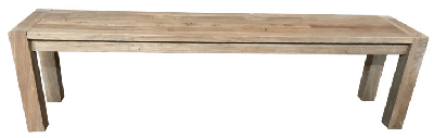 madrid recycled elm timber bench 