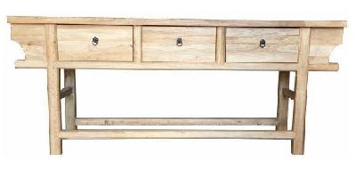 chinese antique reproduction donbei 3-drawer hall table 
