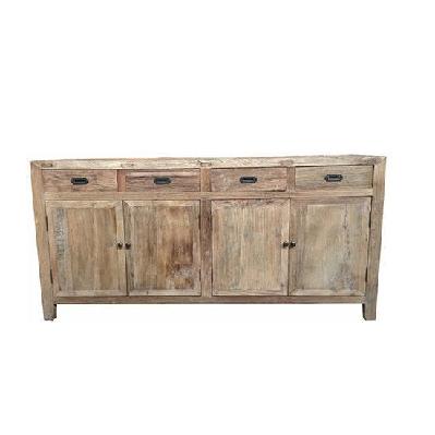 recycled elm 4-drawer 4-door buffet 