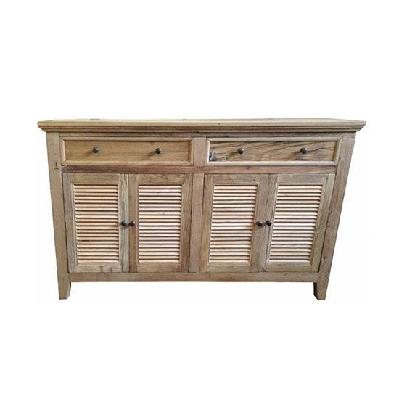 rustic louvre 2 drawer & 3 door sideboard 150cm 