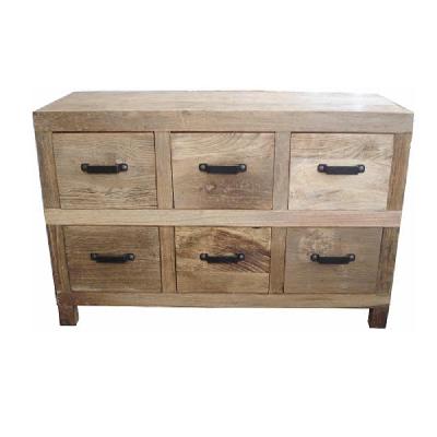 industrial iron 6 drawer sideboard 
