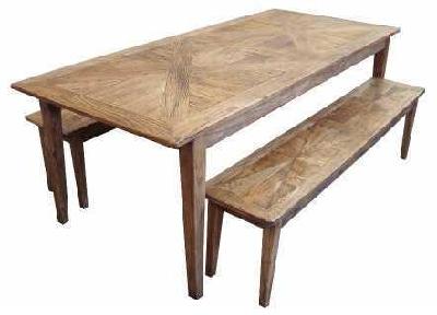 parquetry recycled elm timber dining bench 