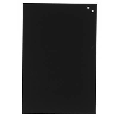 naga magnetic glassboard 400 x 600mm black 