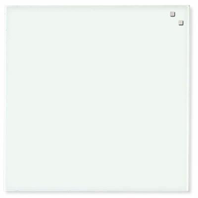 naga magnetic glassboard 450 x 450mm white 
