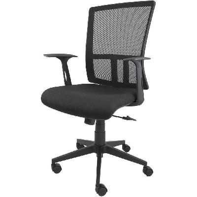 meet task chair high mesh back arms black 