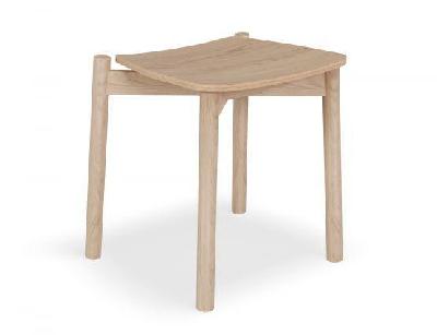 andi wooden low stool natural 