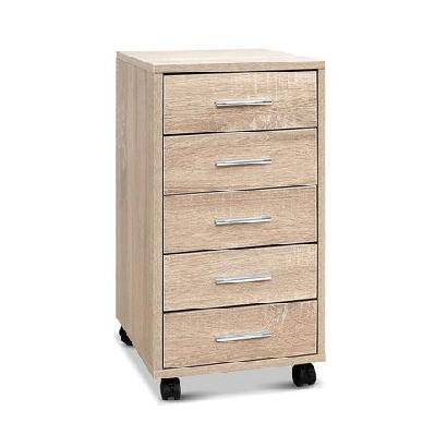 5 drawer filing cabinet storage drawers wood study office school file cupboard 