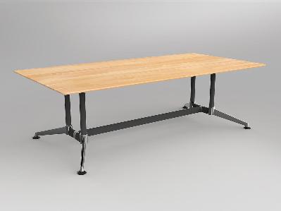 ol modulus solid beech meeting table 