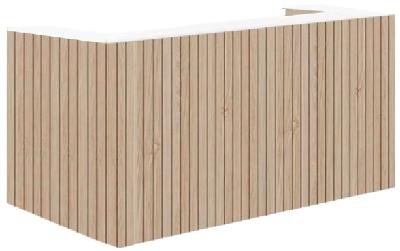 merida custom reception counter - ink lines on facing surfaces 