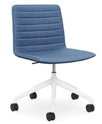 nikola meeting chair white base - blue 