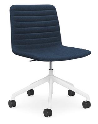 nikola meeting chair white base - denim 