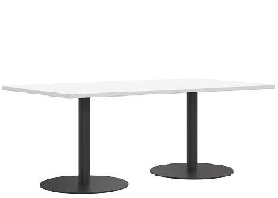 dd verse double meeting - 2100 x 1200 - black base, white top, rectangle with d-end one end 