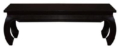 dynasty opium leg bench 158 x 35 cm chocolate 