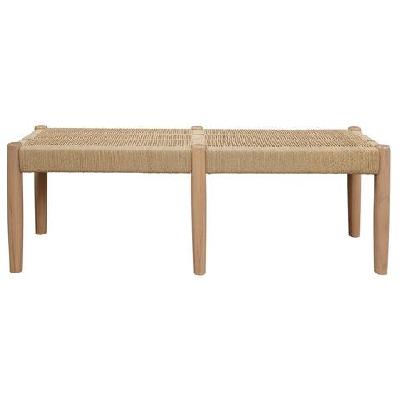kelly loom oak bench 2-seater bench natural 