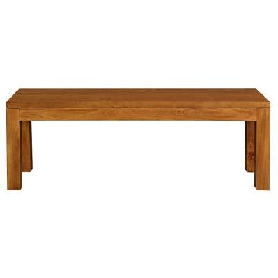 tilda solid mahogany bench (medium) 128 x 35 cm light pecan 