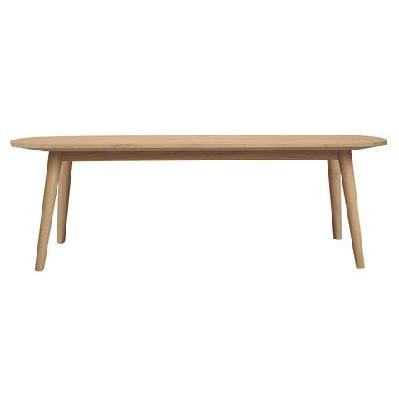 huntley solid oak bench black 