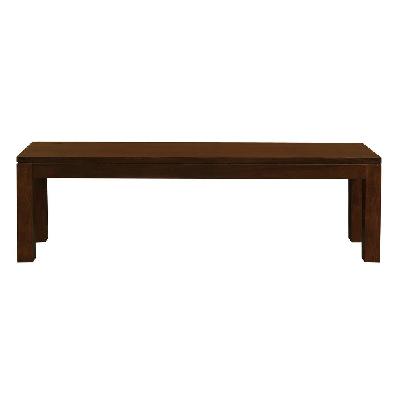 amsterdam solid mahogany timber bench 150 x 35 cm chocolate 