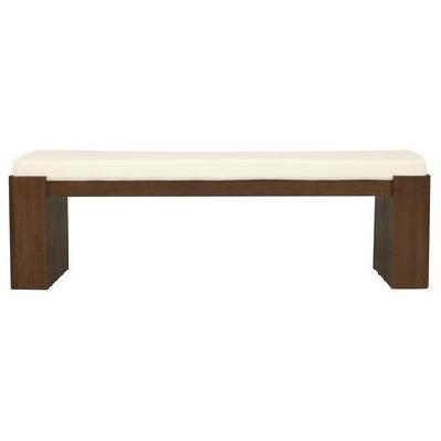adelle solid mindi timber bench - large walnut 