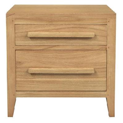 dion 2 drawer bedside table natural 