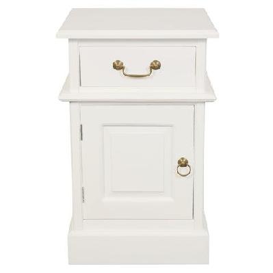 tasmania 1 solid door 1 drawer bedside table white right 