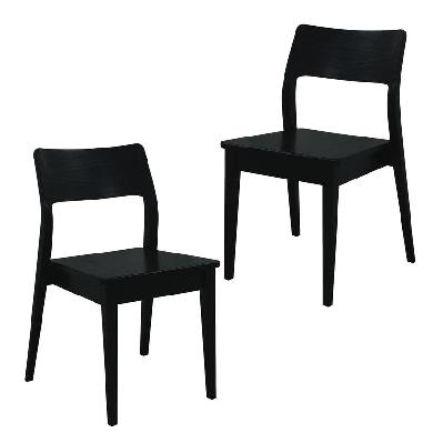providence dining chair - set of 2 (black) 