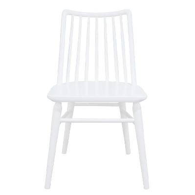 riviera solid oak dining chair - set of 2 (white) 