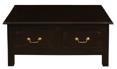 tasmania 4 drawer straight leg coffee table chocolate 