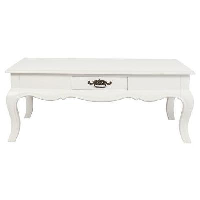 french provincial 2 drawer coffee table light pecan 