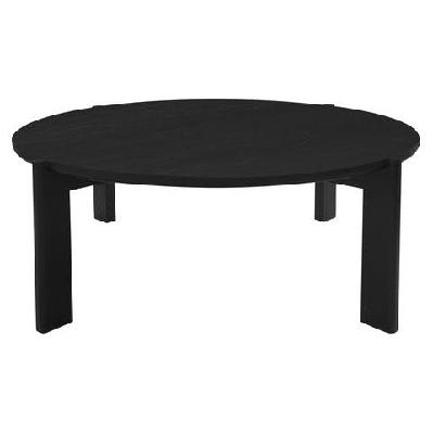 adelle round coffee table black 