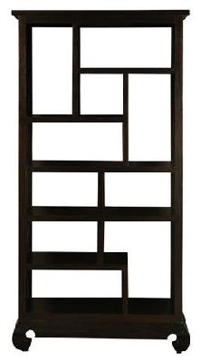 dynasty 10 cube display shelf mahogany 