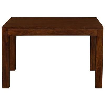 amsterdam solid mahogany timber dining table 120 x 70 cm light pecan 