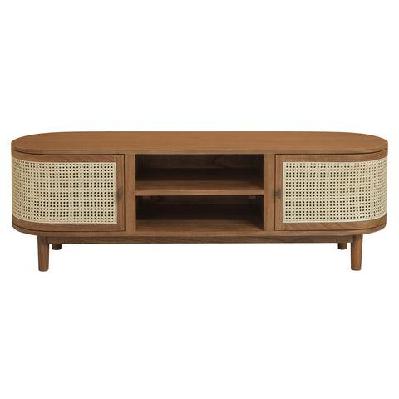 kelly 2 door entertainment unit almond 