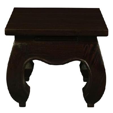 dynasty opium leg tamp table light pecan 