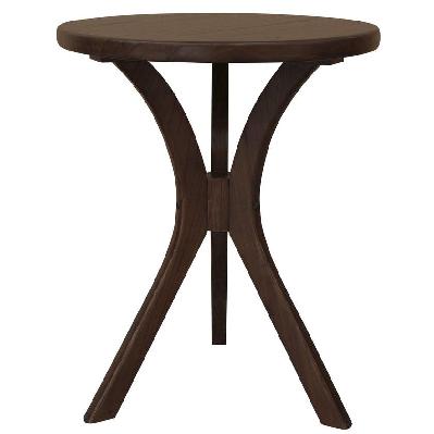 gatsby round side table - small (walnut) 