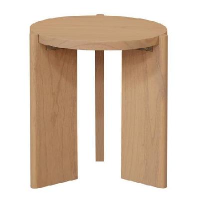 apollo round side table natural 