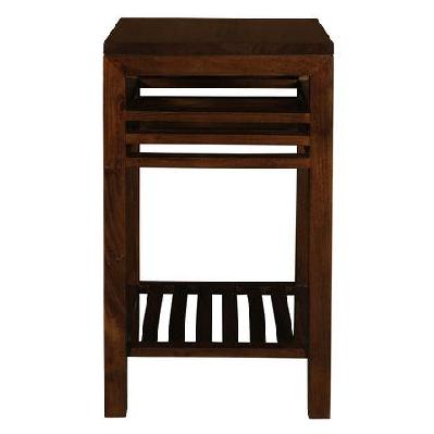 holland stripe lamp table mahogany 