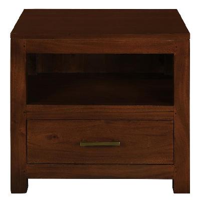 paris 1 drawer lamp table (mahogany) 