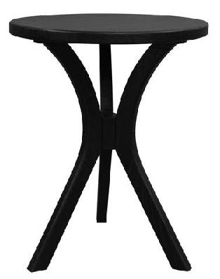 gatsby round side table - small black 