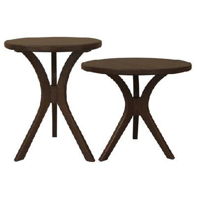 gatsby round side table set of 2 natural 