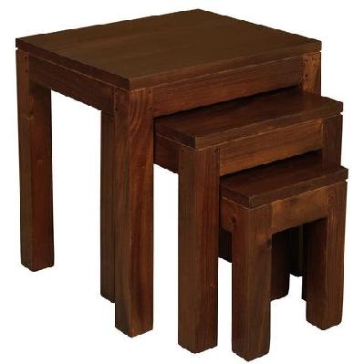 amsterdam nest of tables light pecan 