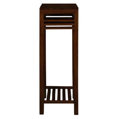 holland stripe plant stand light pecan 