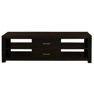 paris 2 middle drawer entertainment unit light pecan 